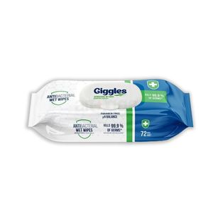 Giggles Wet Wipes Antibacterial 72 pcs